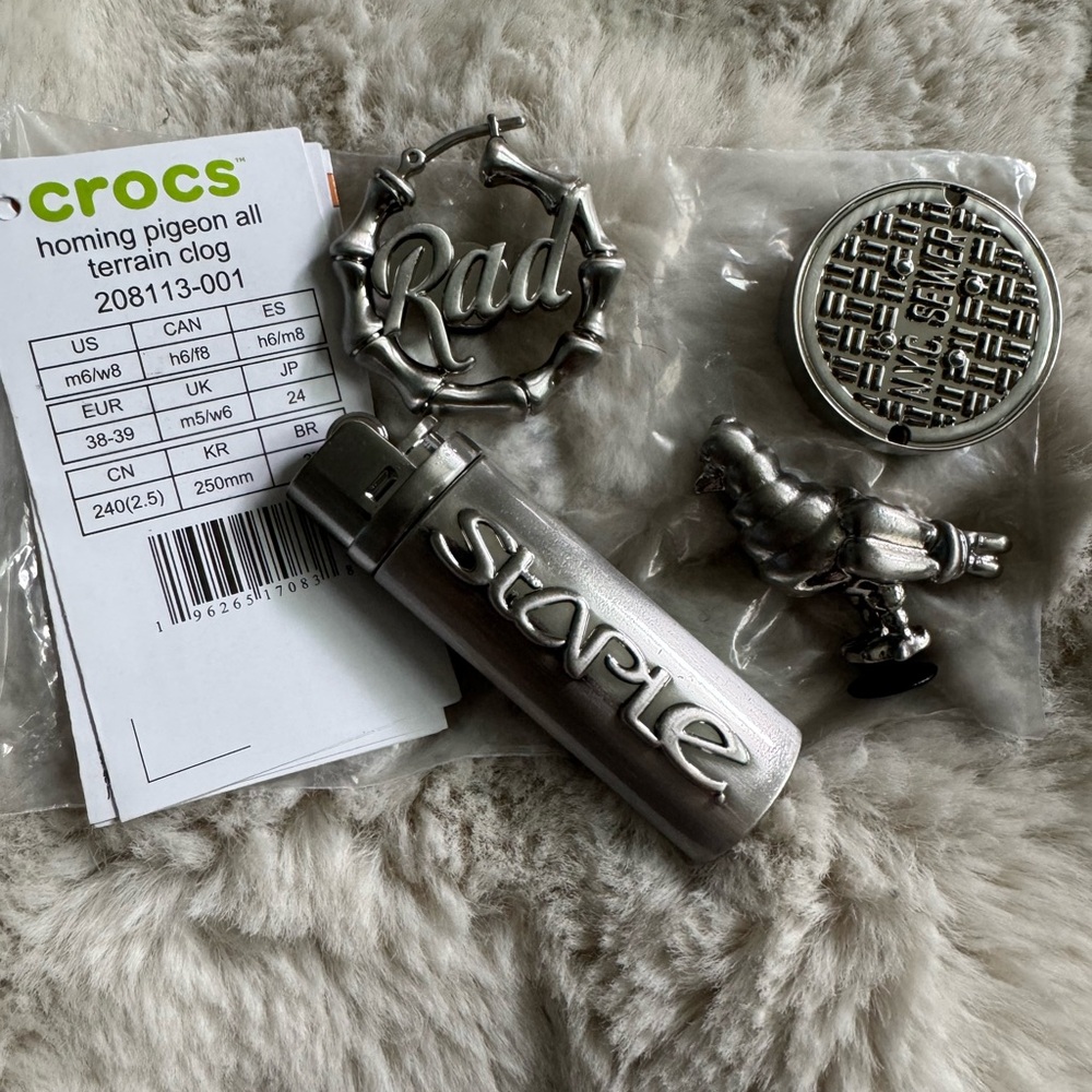 CROCS Silver Accessory Collection